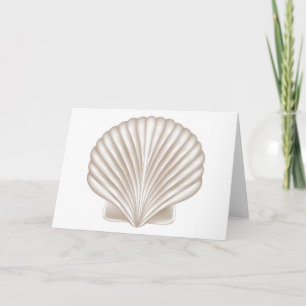 Carte Coquille de style aérographe