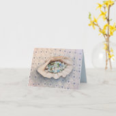 Carte Coquille de verre marin (Fleur jaune)