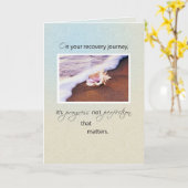 Carte Coquille sur la plage Progrès Encouragement sur la (Fleur jaune)