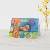 Carte Coquilles de mer (Fleur jaune)