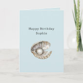 Carte Coquilles de perles Anniversaire  (Devant)