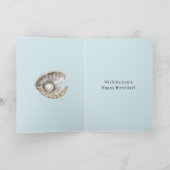 Carte Coquilles de perles Anniversaire  (Intérieur)