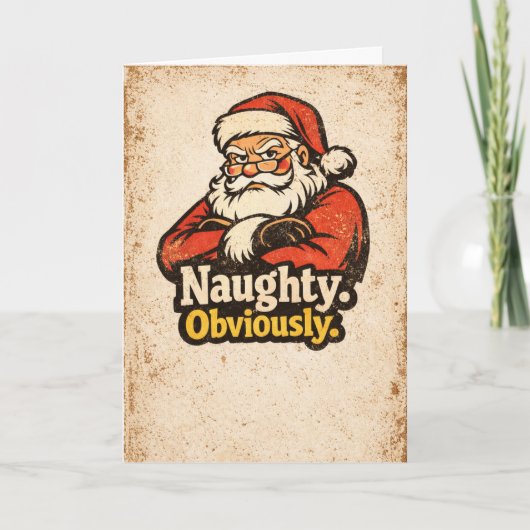 Carte Coquin. Évidemment - Noël Vintage (Devant)