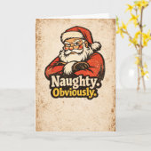 Carte Coquin. Évidemment - Noël Vintage (Fleur jaune)