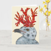 Carte Cora the gull chick card (Fleur jaune)