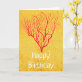 Carte Corail de feu nature de l'environnement art modern (Fleur jaune)