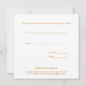 Carte Corail rose Lotus Mandala certificat cadeau (Dos)