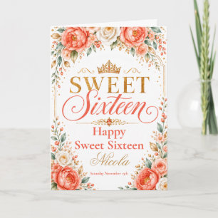Carte Coral Ivoire Péché Sweet Seize Ans