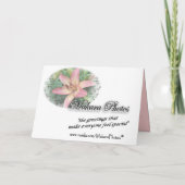 Carte Coral Lily Sympathy (Dos)