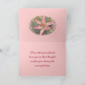 Carte Coral Lily Sympathy (Intérieur)