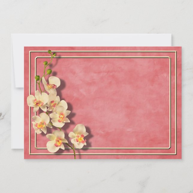 Carte Coral Orchidées I (Devant)