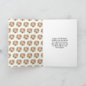 Carte Coral Red Roses with Foliage Birthday (Intérieur)