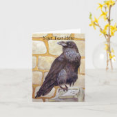 Carte Corbeau (Fleur jaune)