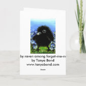 Carte Corbeau de bébé (Dos)