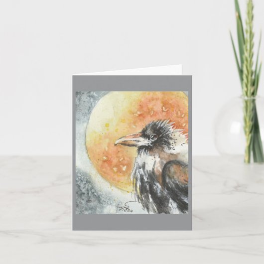 Carte Corbeau de minuit par Sherry (Devant)