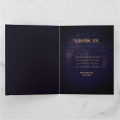 Carte Corbeau gothique éffrayant En Pleine lune Hallowee (Intérieur)