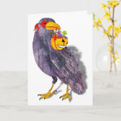 Carte Corbeau ou corbeau (Fleur jaune)