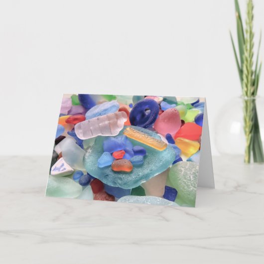 Carte Corbeilles en verre de la mer (Devant)