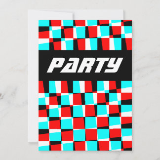 Carte Corey Tiger 80s Vintage Op Art