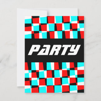 Carte Corey Tiger 80s Vintage Op Art