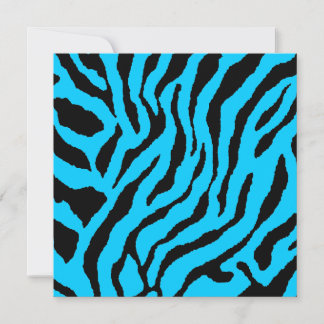 Carte Corey Tiger Rayures Tigre 80s (Bleu)