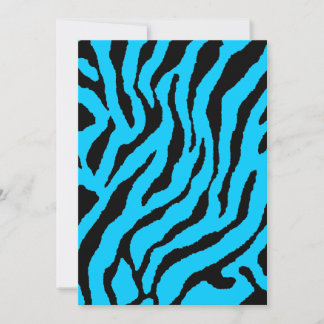Carte Corey Tiger Rayures Tigre 80s (Bleu)