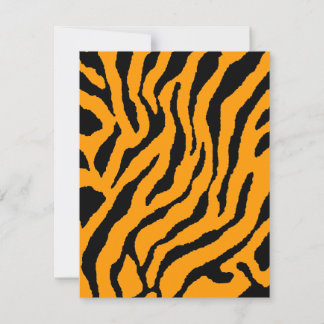 Carte Corey Tiger Rayures Tigre 80s (Orange)