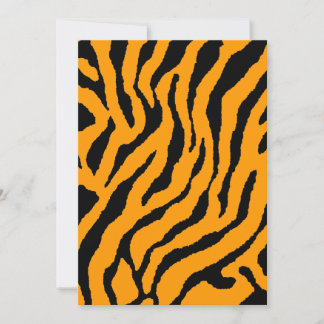 Carte Corey Tiger Rayures Tigre 80s (Orange)