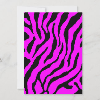 Carte Corey Tiger Rayures Tigre 80s (Rose)