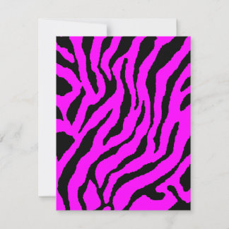 Carte Corey Tiger Rayures Tigre 80s (Rose)