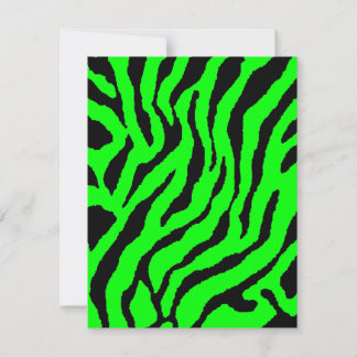 Carte Corey Tiger Rayures Tigre 80s (Vert)