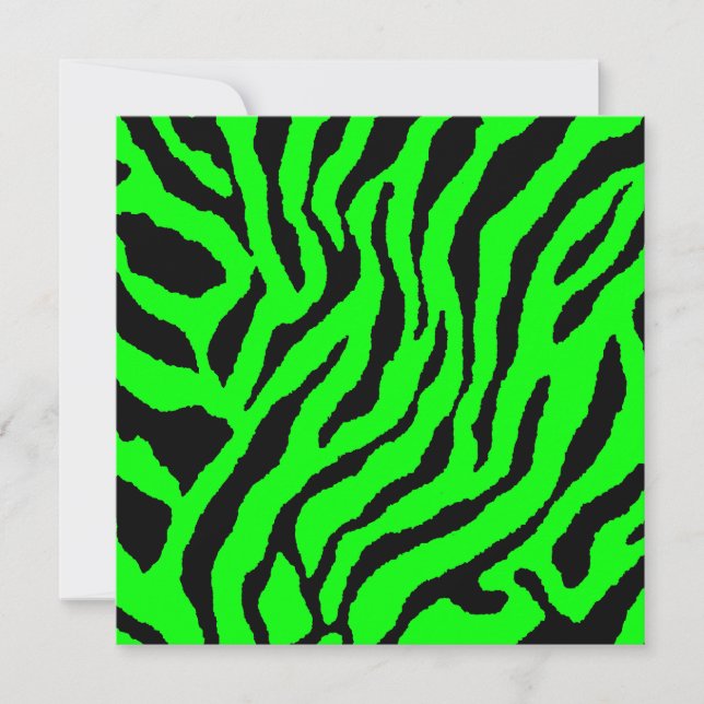 Carte Corey Tiger Rayures Tigre 80s (Vert) (Devant)