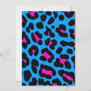 Carte Corey Tiger Taches de Léopard 80s (Bleu)