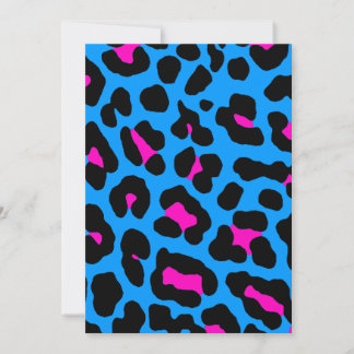 Carte Corey Tiger Taches de Léopard 80s (Bleu)