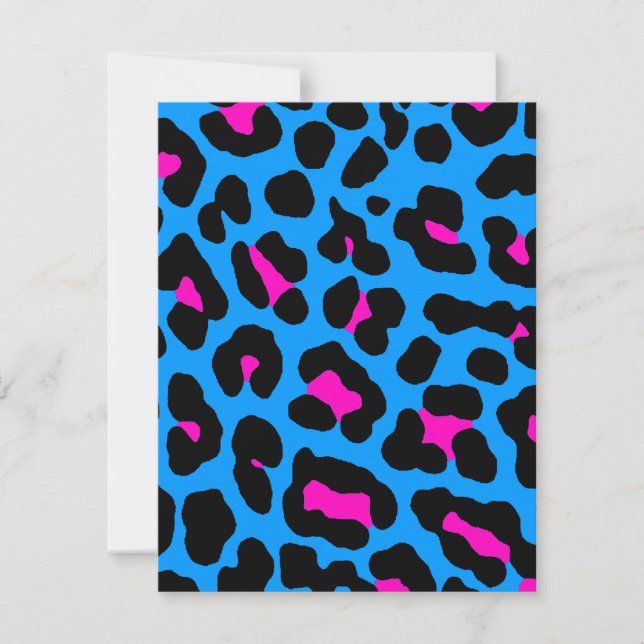 Carte Corey Tiger Taches de Léopard 80s (Bleu) (Devant)