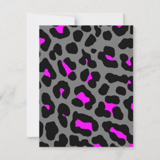 Carte Corey Tiger Taches de Léopard 80s (Gris)