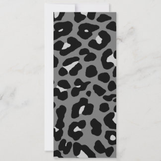 Carte Corey Tiger Taches de Léopard 80s (Gris)