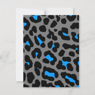 Carte Corey Tiger Taches de Léopard 80s (Gris)