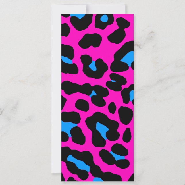 Carte Corey Tiger Taches de Léopard 80s (Rose) (Devant)