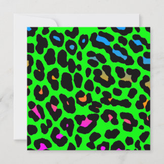 Carte Corey Tiger Taches de Léopard 80s (Vert)