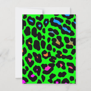Carte Corey Tiger Taches de Léopard 80s (Vert)