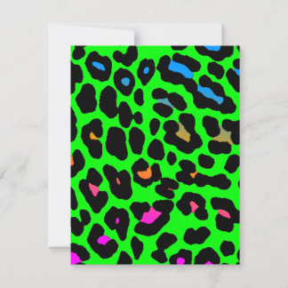 Carte Corey Tiger Taches de Léopard 80s (Vert)