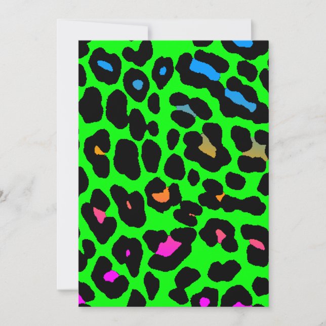 Carte Corey Tiger Taches de Léopard 80s (Vert) (Devant)