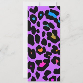Carte Corey Tiger Taches de Léopard 80s (Violet)