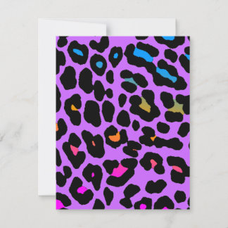 Carte Corey Tiger Taches de Léopard 80s (Violet)