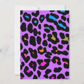 Carte Corey Tiger Taches de Léopard 80s (Violet)