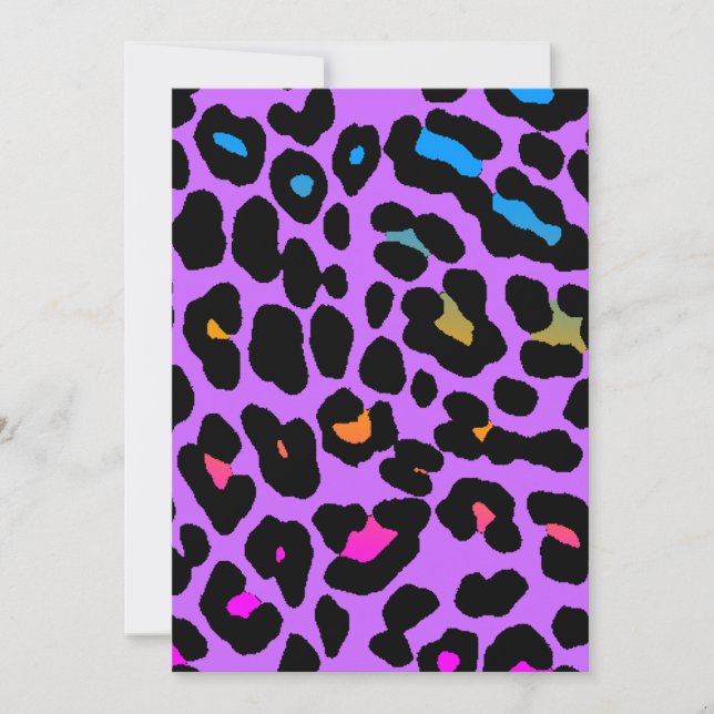 Carte Corey Tiger Taches de Léopard 80s (Violet) (Devant)