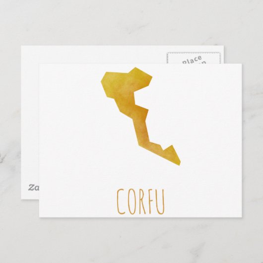 Carte Corfou (Devant / Derrière)