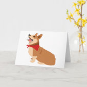 Carte Corgi (Fleur jaune)