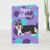 Carte Corgi Anniversaire (Devant)